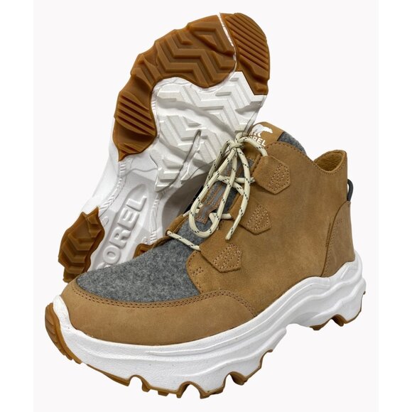 Sorel Shoes - Sorel Womens Sz 11 Kinetic Breakthru Caribou Waterproof Boot Tawny Buff